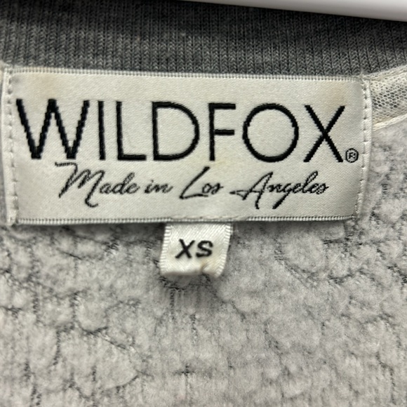 Wildfox Couture Women's Football Star Monte Crop Sweatshirt XS Oversized Lounge - Picture 4 of 9